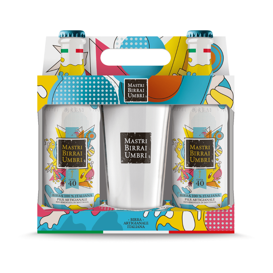 2er-Pack Cotta 40 mit Glas